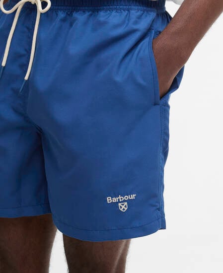 Logo Swim Shorts Sailboat Blue