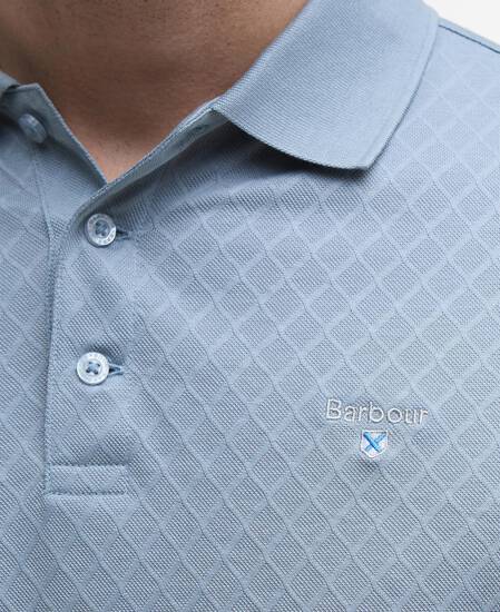 Sutton Tailored Polo Shirt Mineral Blue