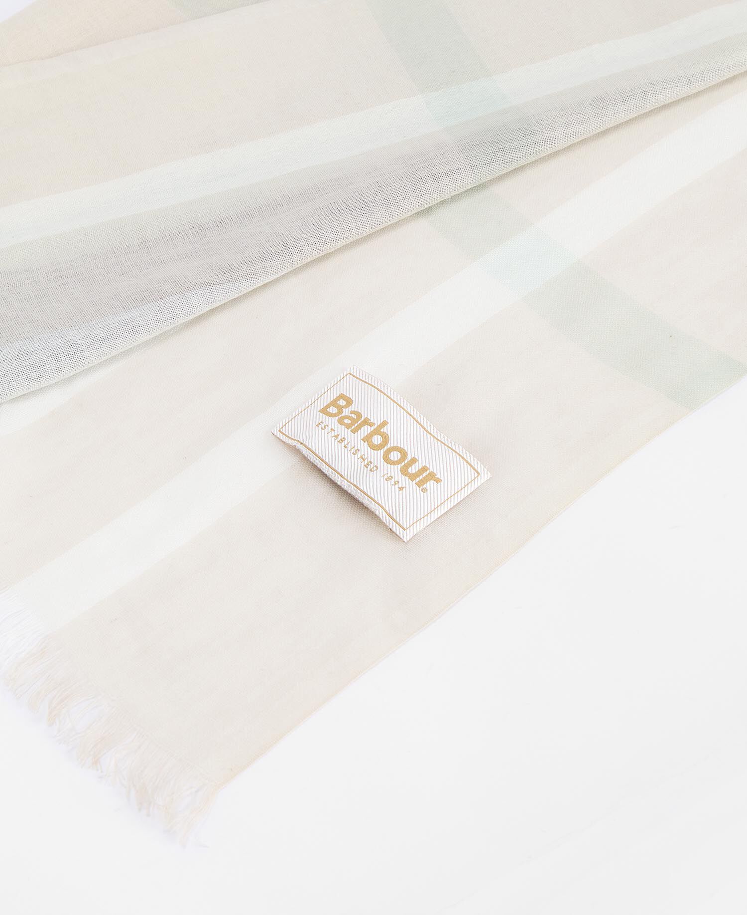 Sciarpa in tartan Maisy Navy/Mint Tartan