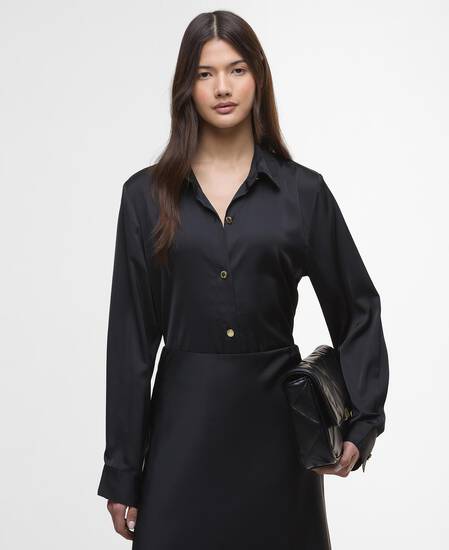 Hemd Saskia Satin Black