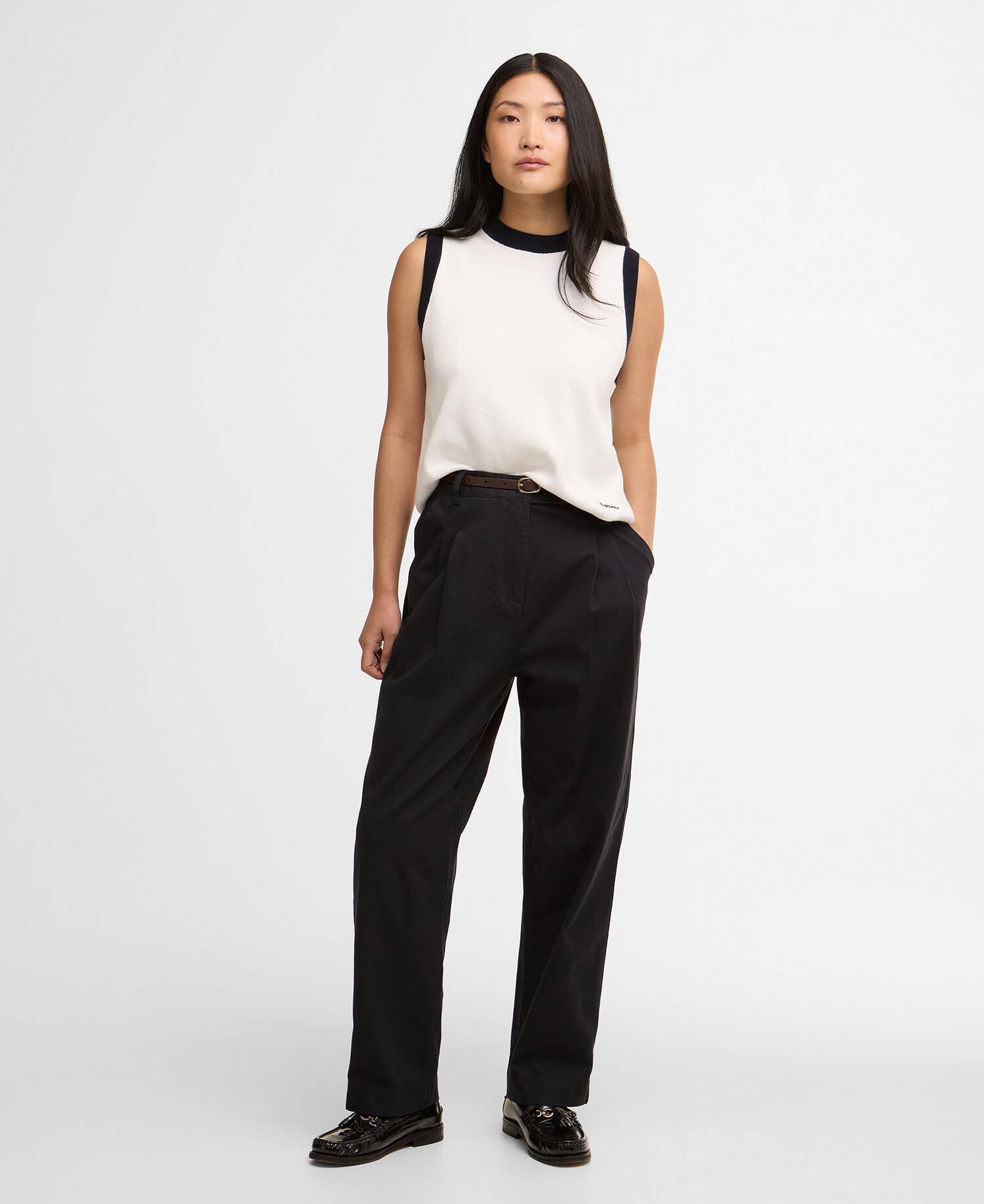 Verona Straight-Leg Trousers Dark Navy image number 0