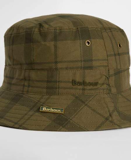 Bucket Hat Tartan Transport Dusky Green Tartan