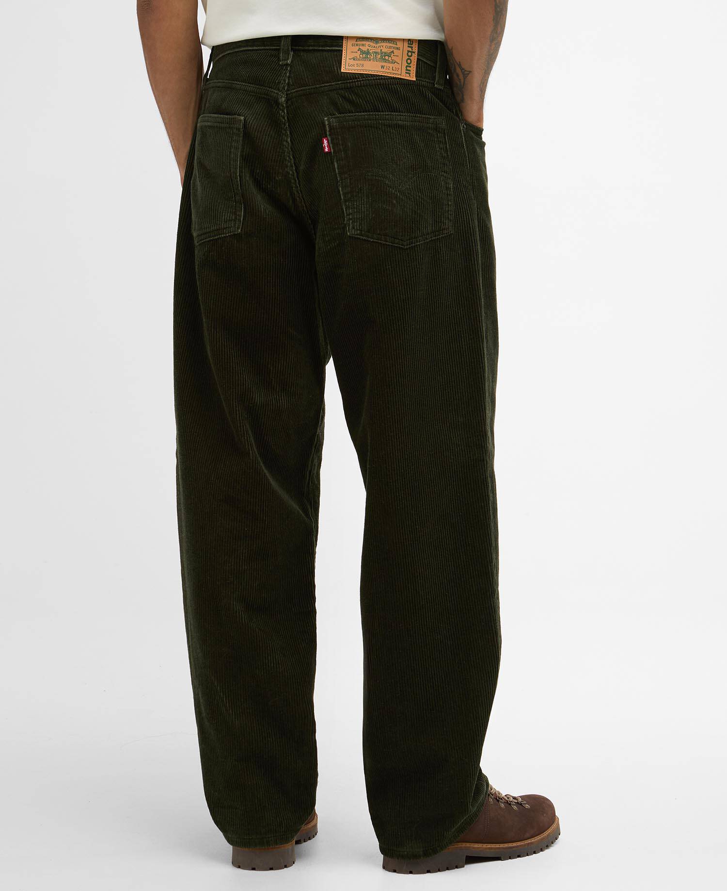 Barbour x Levi's 578&trade; Baggy Corduroy Trousers Rosin image number 2