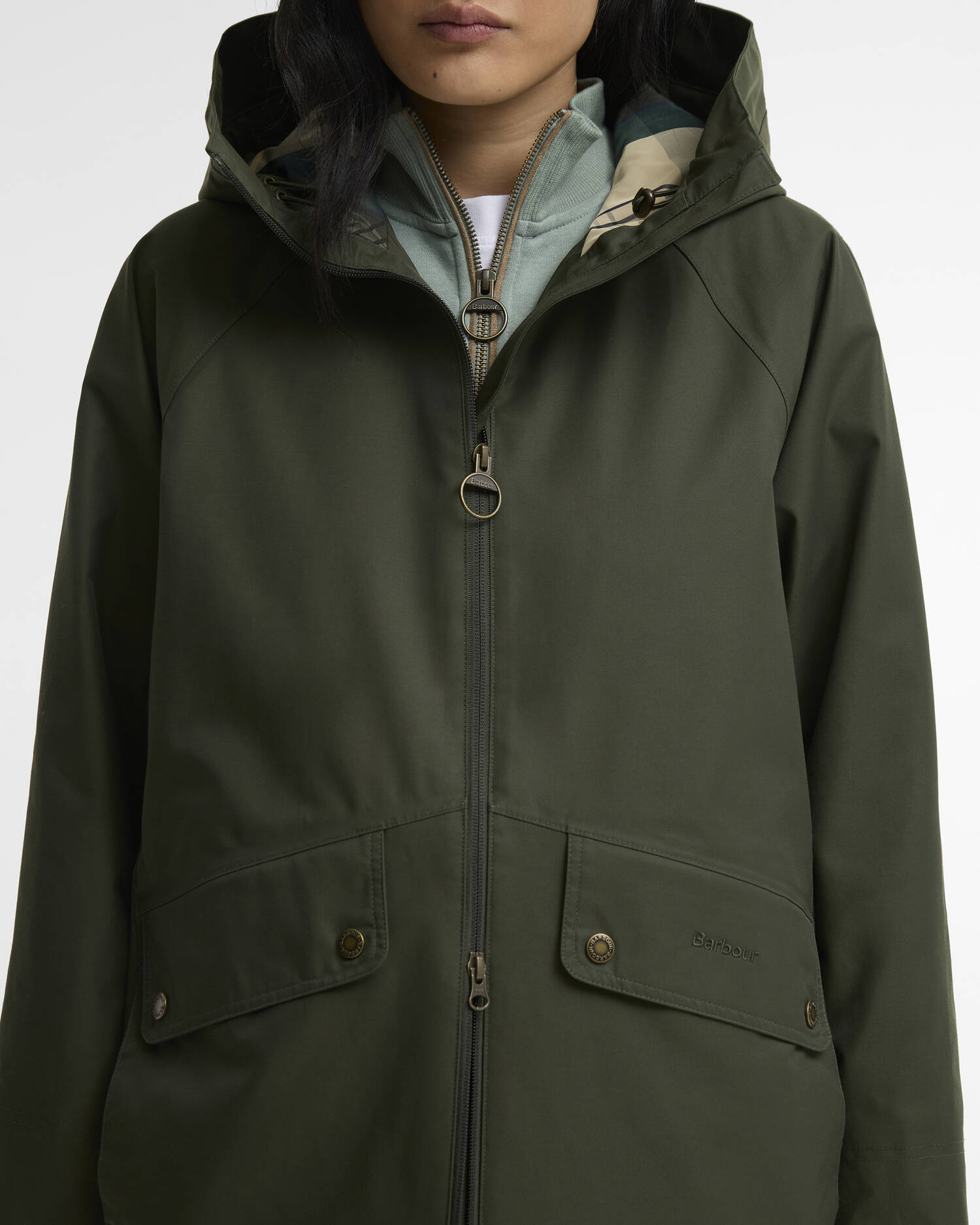Heron Waterproof Jacket Olive image number 4