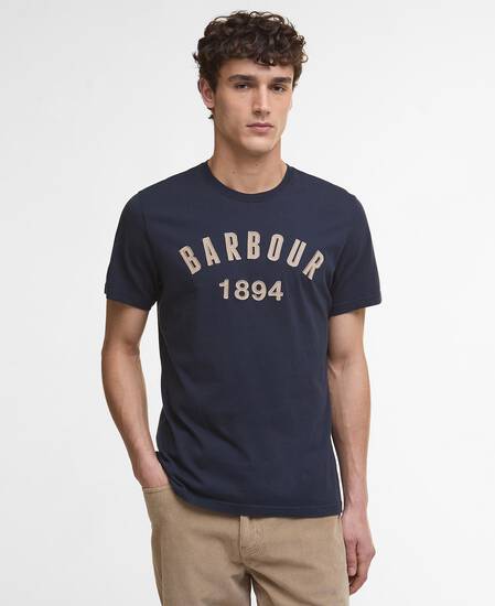 T-shirt con stampa Hollins Navy T-shirt con stampa Hollins Navy