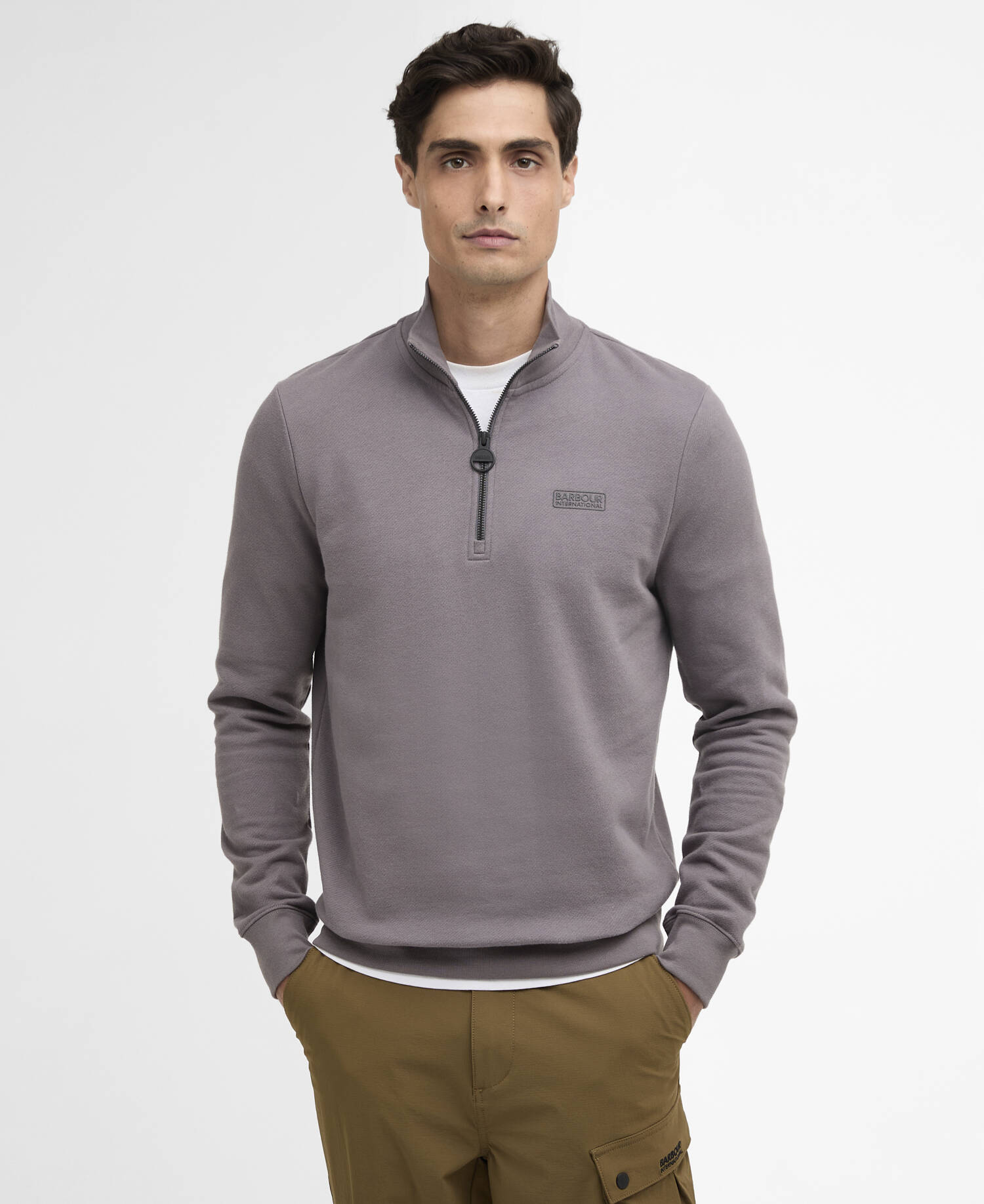 Essential Quarter-Zip Sweatshirt Aluminium image number 0