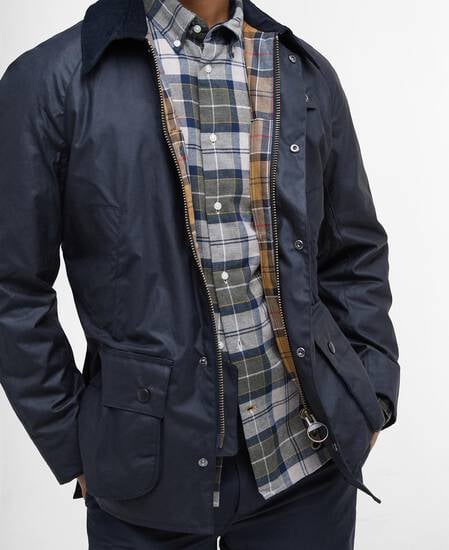 Ashby Waxed Jacket Classic Navy