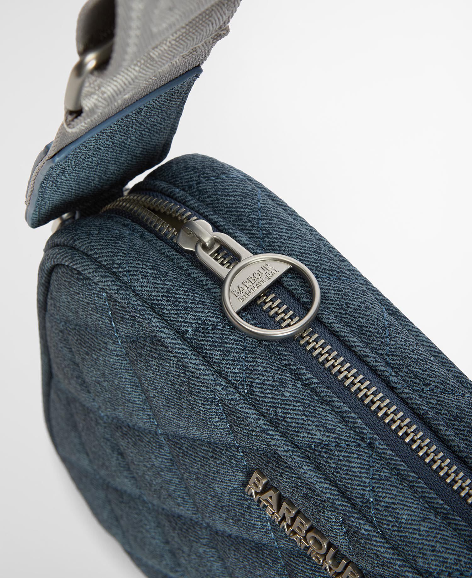 Denim Quilted Sloane Crossbody Bag Light Denim