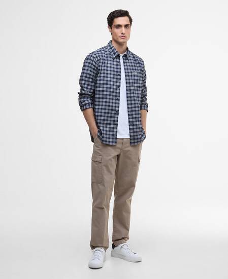 Hawks Regular Long-Sleeved Oxford Shirt Navy