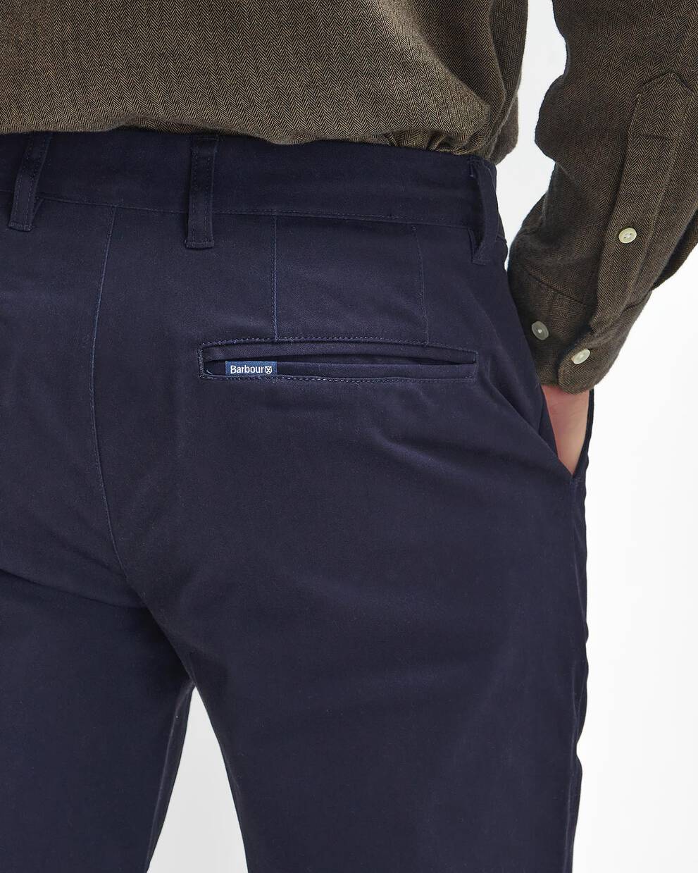 Suede Sateen Tailored Trousers