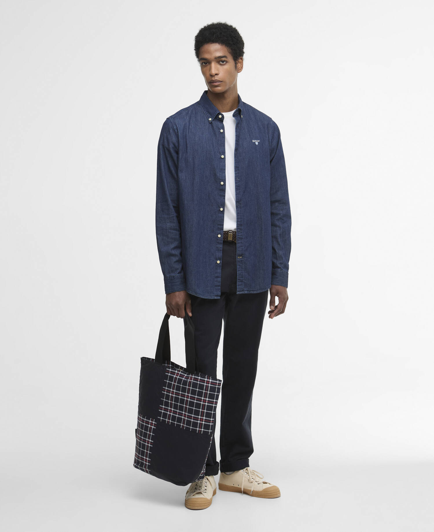 Transport Patchwork Tote Bag Navy image number 1
