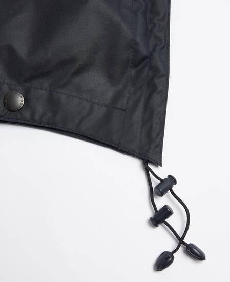 Waxed Cotton Hood Classic Navy