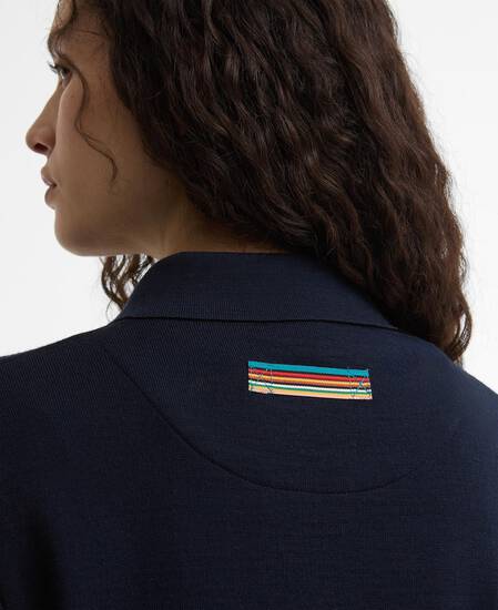 Paul Smith Loves Barbour Strickjacke Whitby Dark Navy