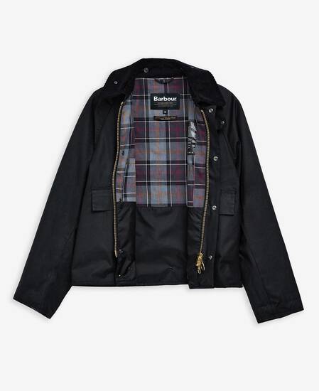 Modified Spey Waxed Jacket Black