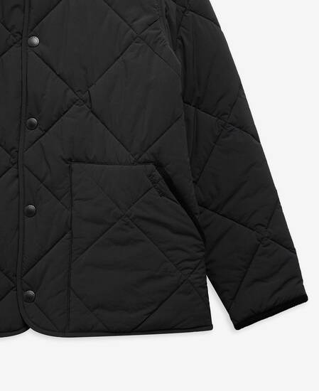 Modified Short Liddesdale Quilted Jacket Black