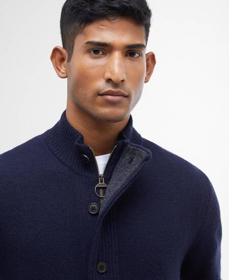 Essential Elbow-Patch Cardigan 