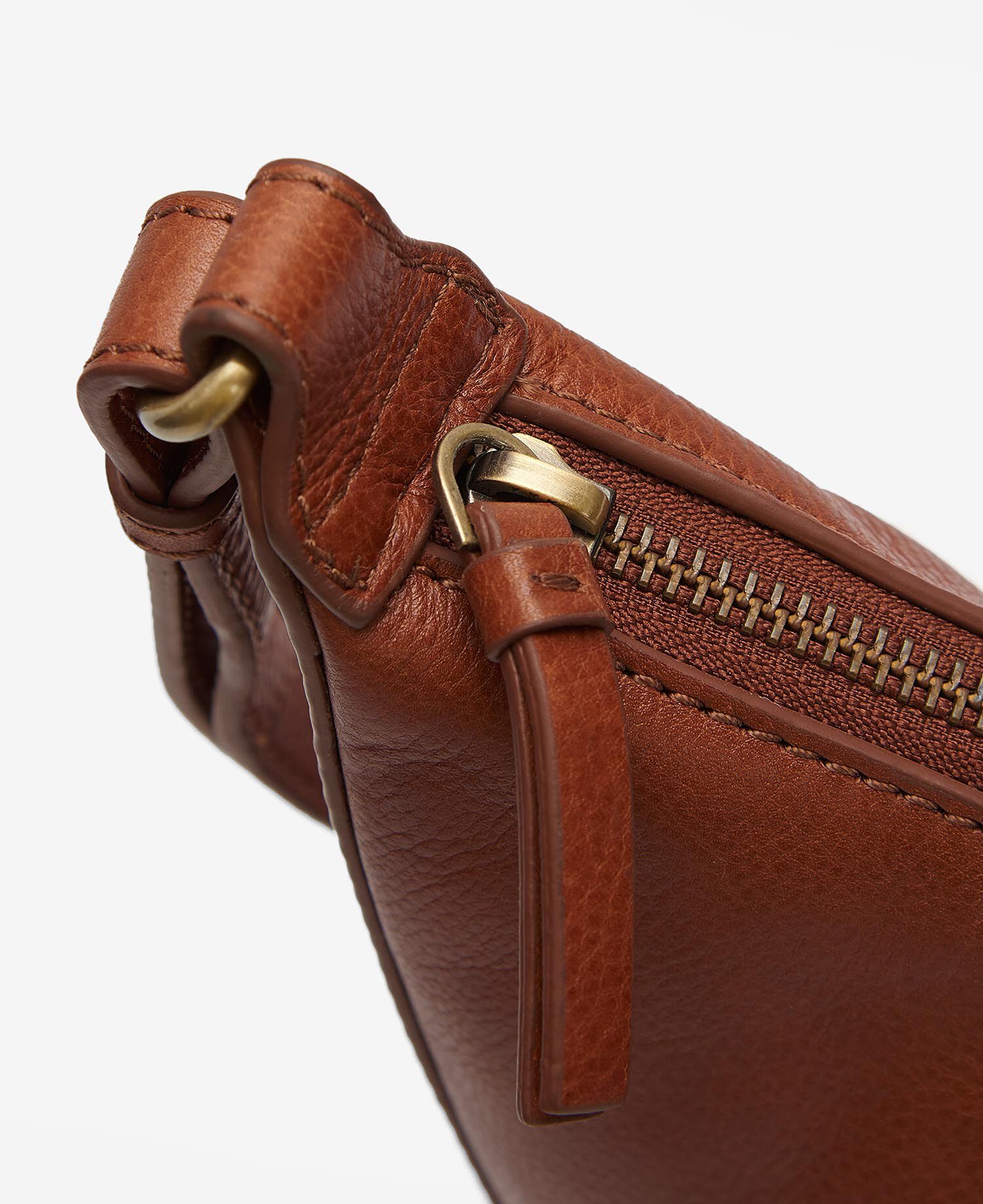 Laire Leather Half-Moon Bag