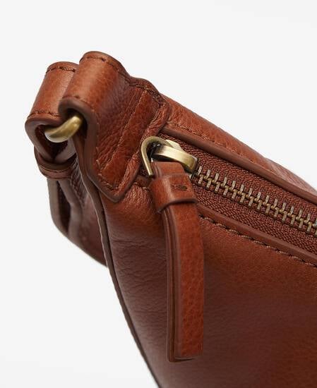 Laire Leather Half-Moon Bag 