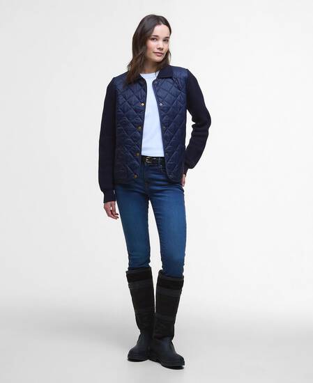 Allendale Quilted Jumper Navy