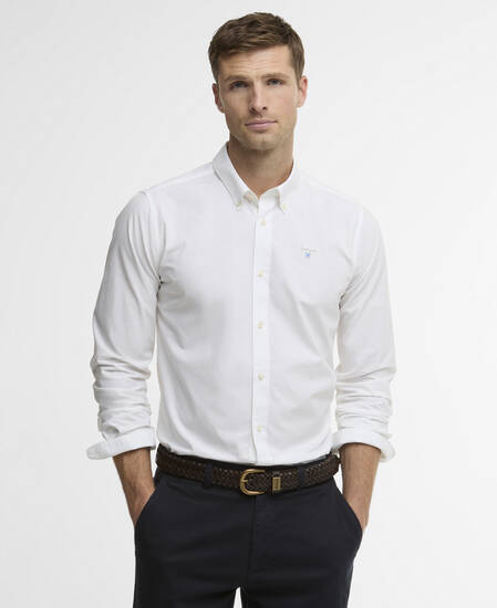 Treeport Long-Sleeved Tailored Shirt White