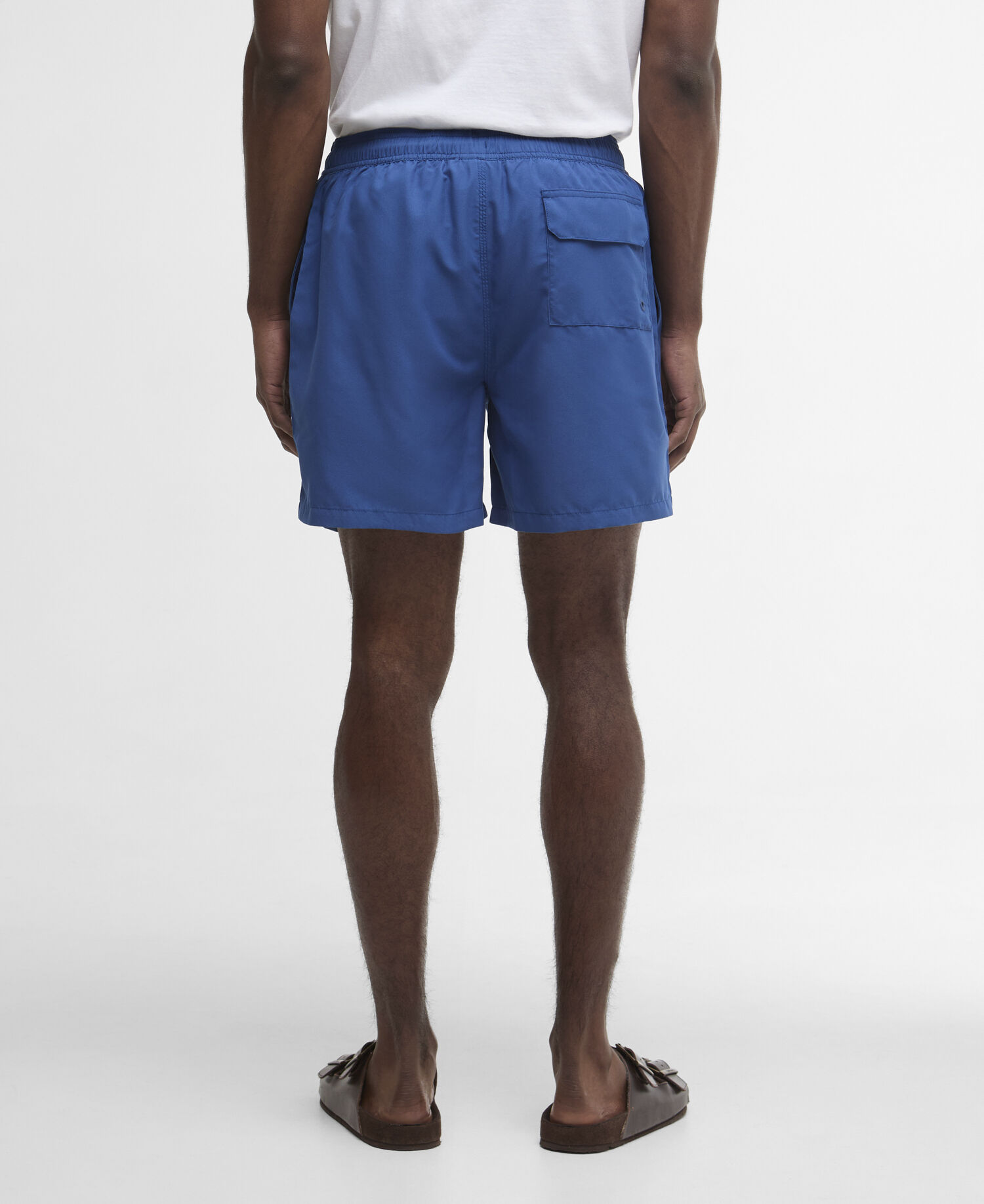 Logo Swim Shorts Sailboat Blue