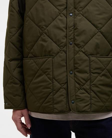 Barbour x Kaptain Sunshine Quilted Liner Khaki Brown