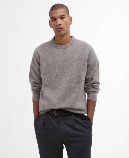 Tainsbury Crew Neck Jumper Stone