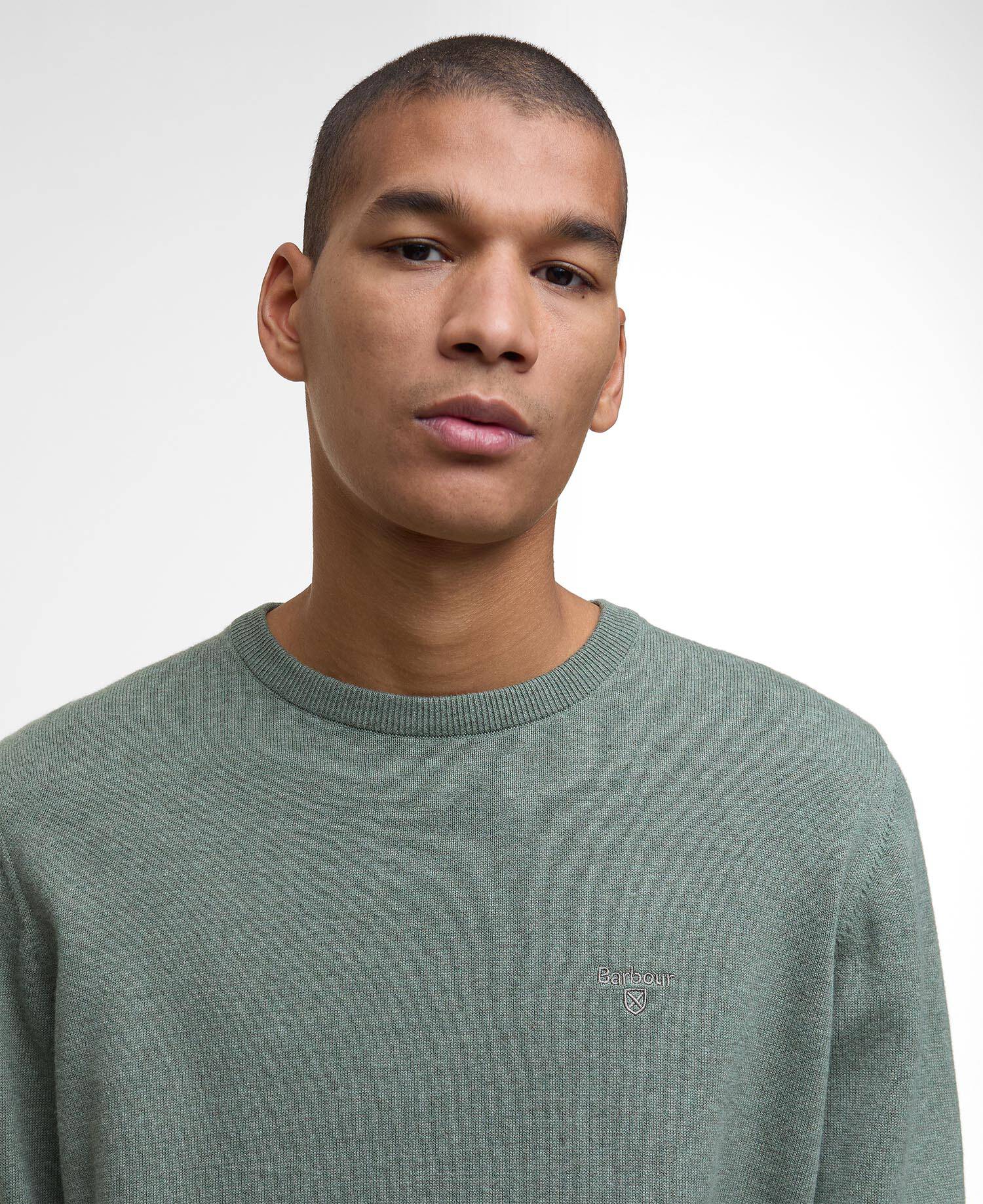 Pima Cotton Crew Neck Jumper image number 3