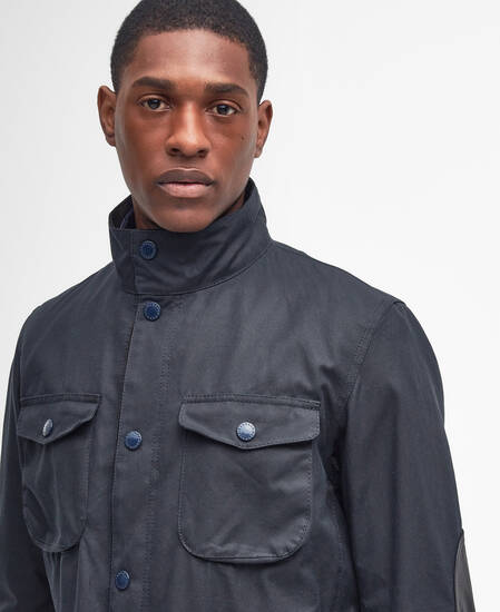 Ogston Waxed Jacket Classic Navy