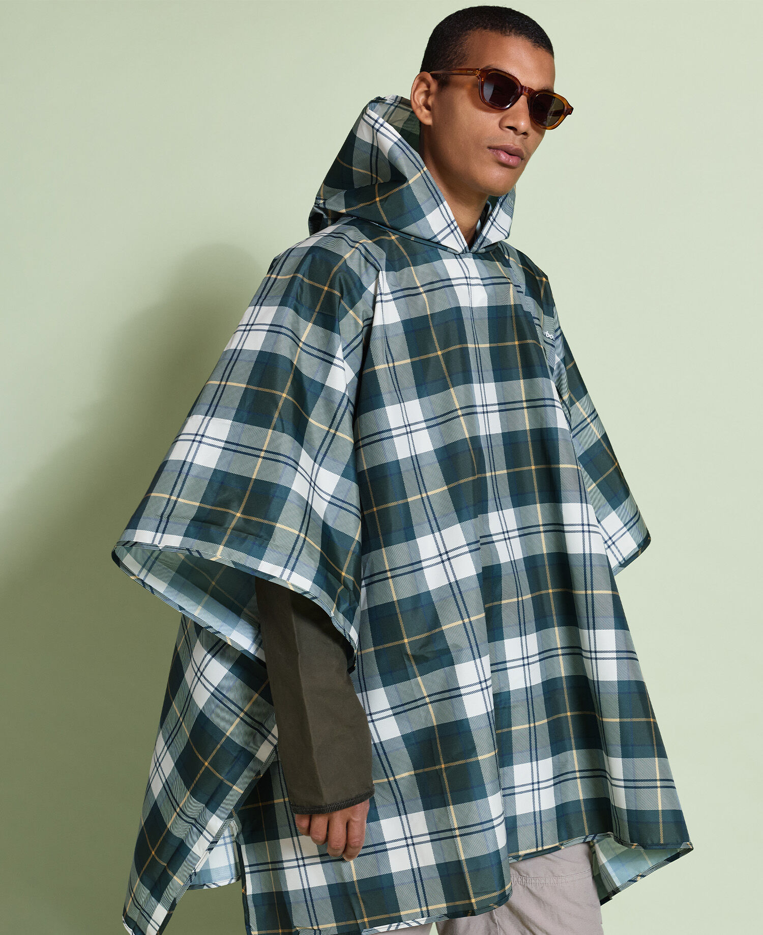 Tartan Showerproof Poncho Ancient Tartan