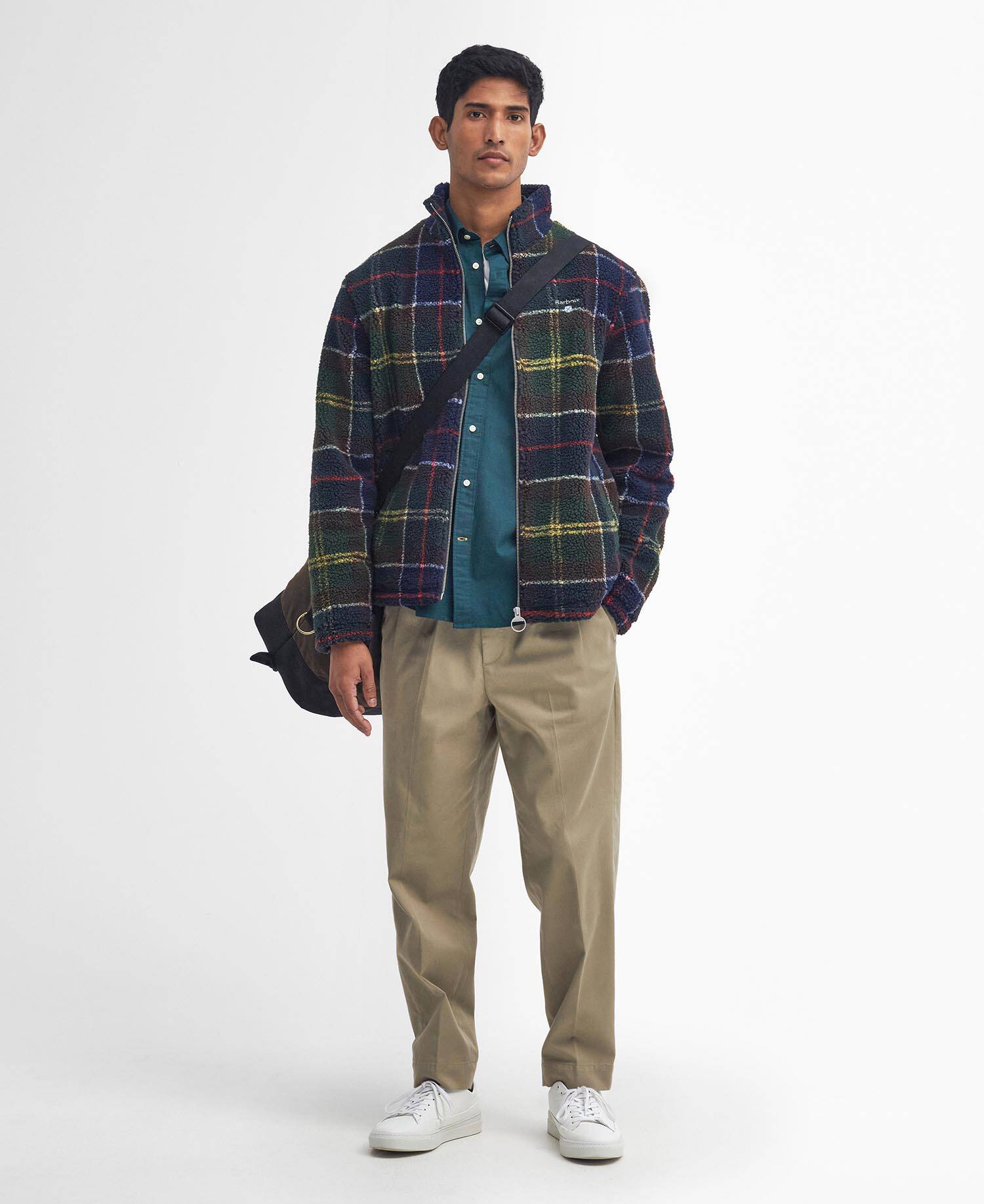 Pile sherpa con motivo tartan image number 1