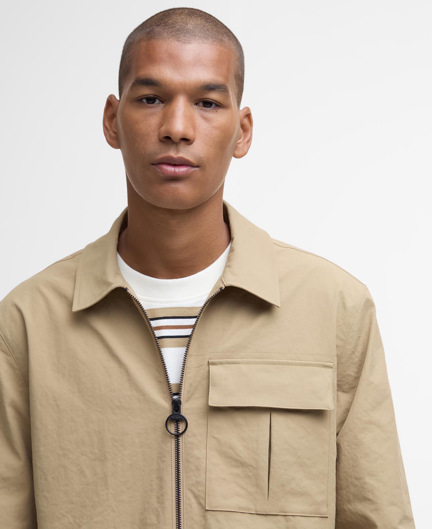 Overshirt Bellman Textured Trench