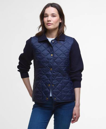 Allendale Quilted Jumper Navy
