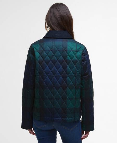 Loudon Tartan Quilted Jacket Blackwatch Tartan