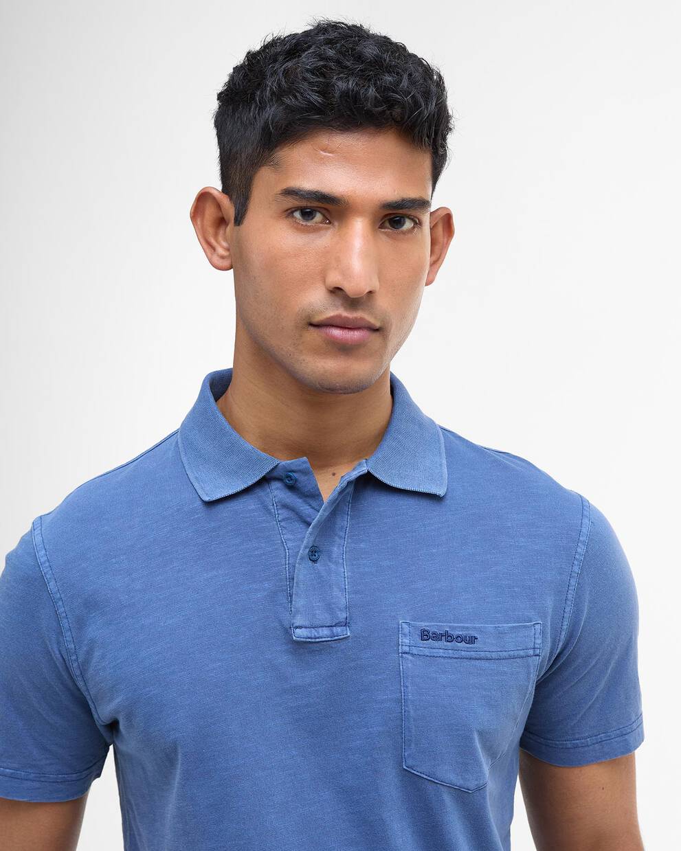 Polo fiammata tinta con pigmenti