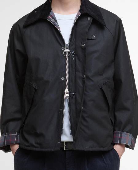 Modified Transport Waxed Jacket Black