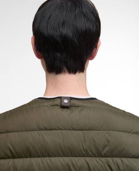 Gilet reversibile in piuma d’oca Olive Multi