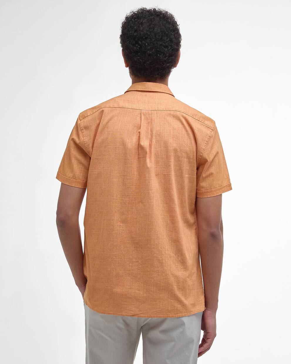 Pigment Dye Slub Short-Sleeved Shirt