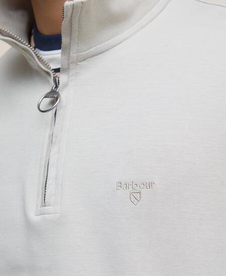Lambeth Interlock Half-Zip Sweatshirt Mist