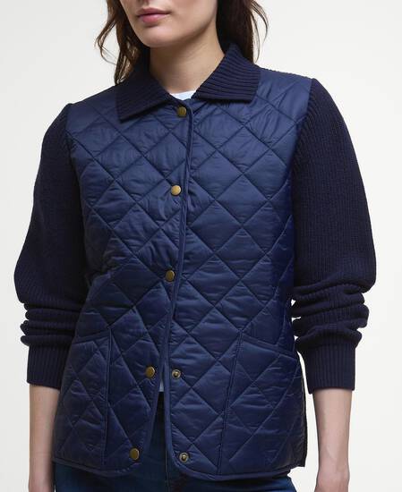 Allendale Quilted Jumper Navy