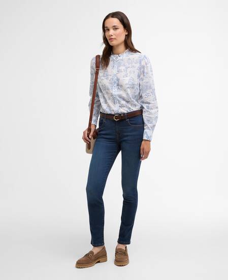 Hemd Wisteria Ink Blue Print