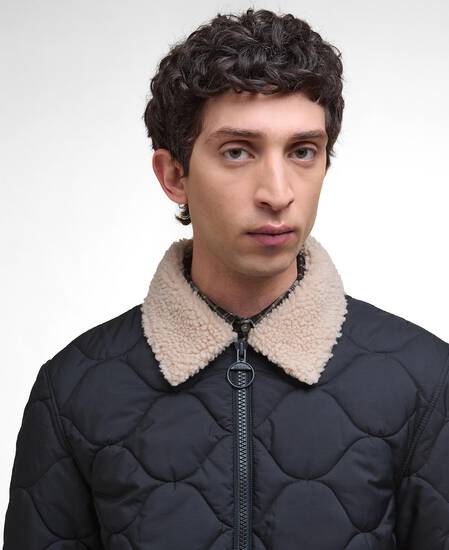 Jig Quilted Jacket Navy
