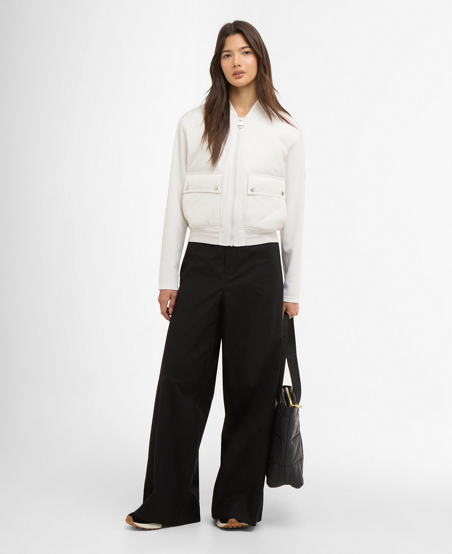 Emerson Quilted Bomber Jacket Vaporous Grey