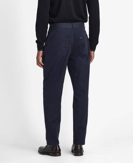 Pantaloni in tessuto stretch lavato dalla vestibilità regular  Pantaloni in tessuto stretch lavato dalla vestibilità regular