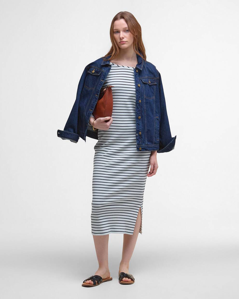 Blake Striped Midi Dress
