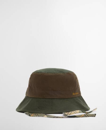 Brackley Waxed Bucket Hat Fern/Beech