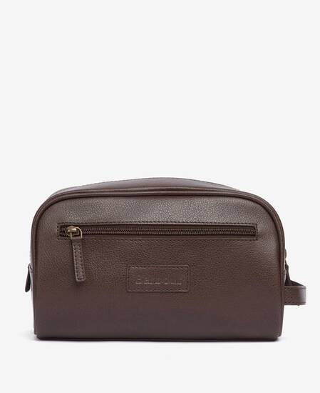 Leather Washbag Dark Brown Leather Washbag Dark Brown