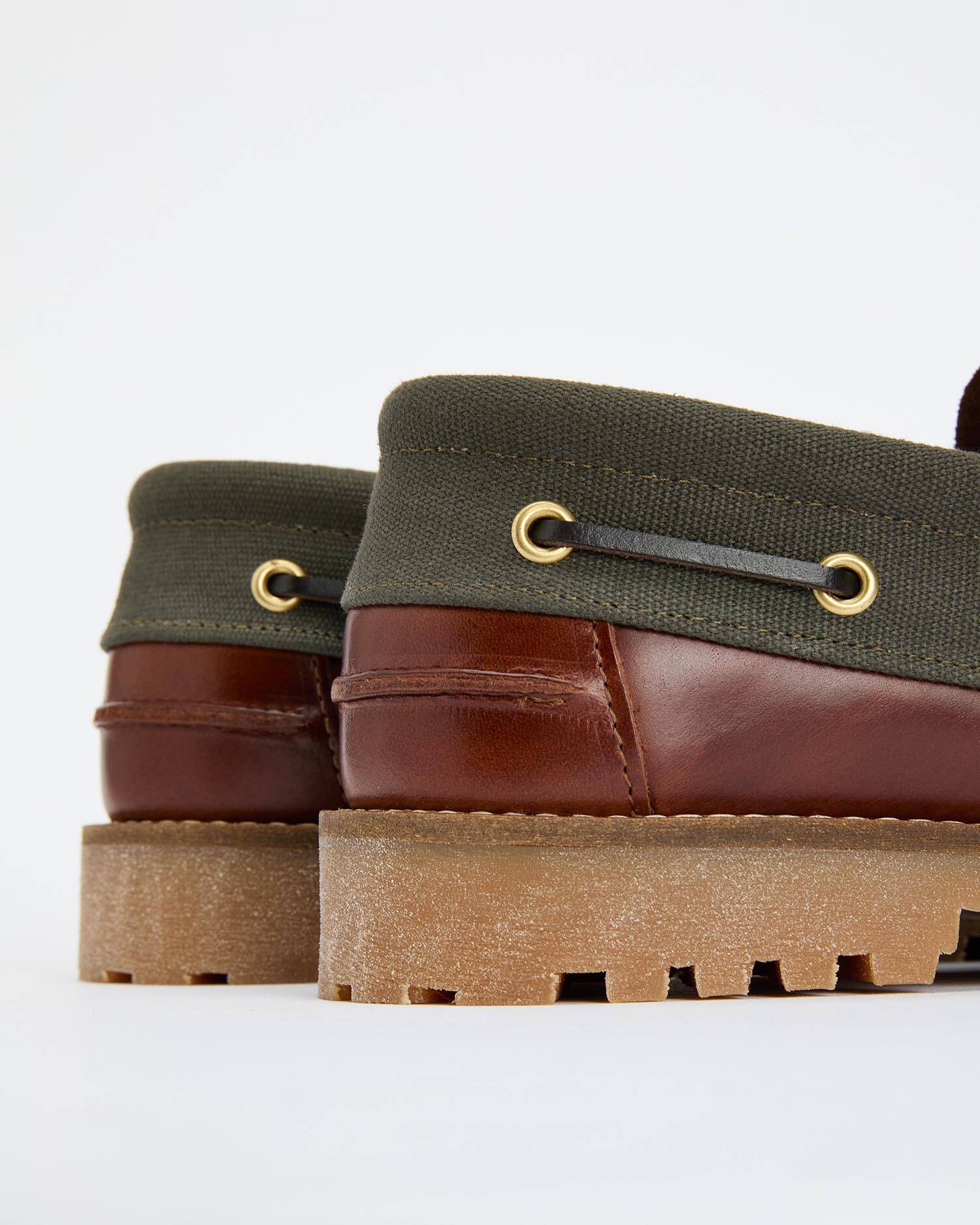 Re-Engineered Deck Boat Shoes Mahogany image number 3