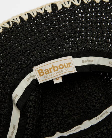 Camille Crochet Hat Black