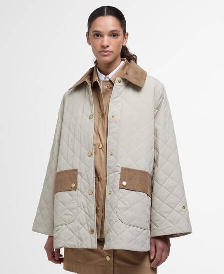Corinne Quilted Jacket Light Sand/Ancient